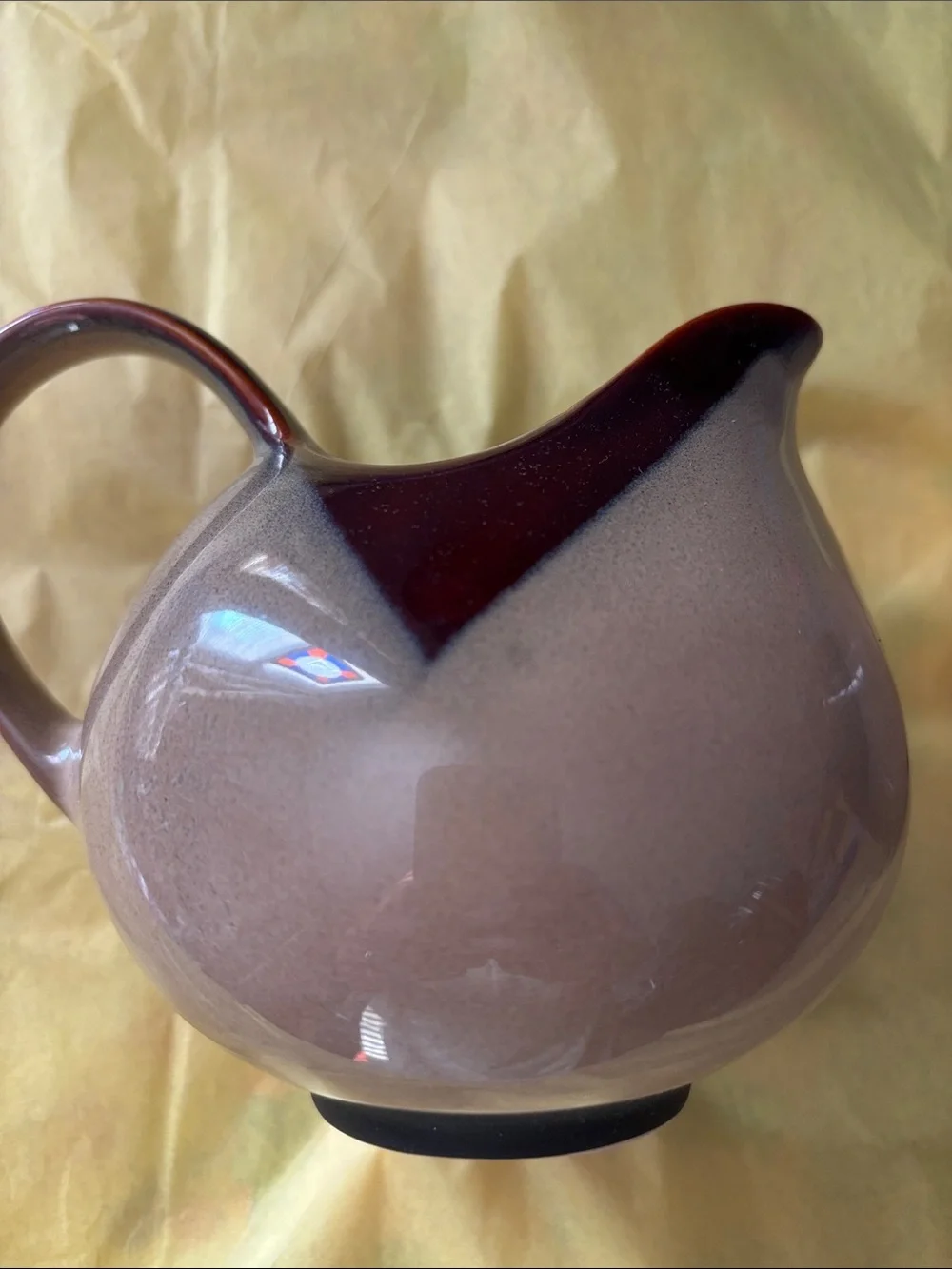 Sango Nova Brown Ceramic Brown Gradient Creamer and Sugar Set